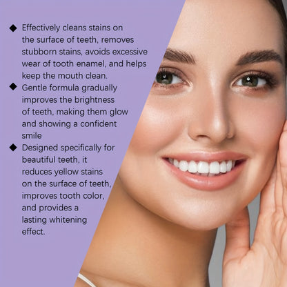 Pap+ Purple Teeth Whitening Strips - Professional Dry Application for Dazzling Results